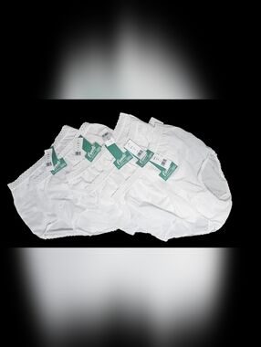 NOS 5 Pair VTG Carole  Nylon Panty Lace White Size 6 Embossolon Dupont